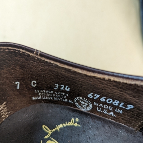 Florsheim Executive Imperial men's sz 7 C brown leather Wingtip Oxford. New with - Picture 10 of 11